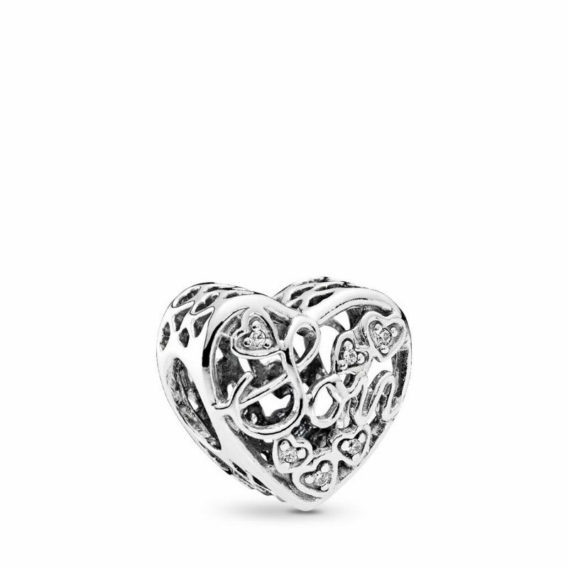 Pandora Mother & Son Bond Charm Ireland - Sterling Silver/Cubic Zirconia - 810954WLQ